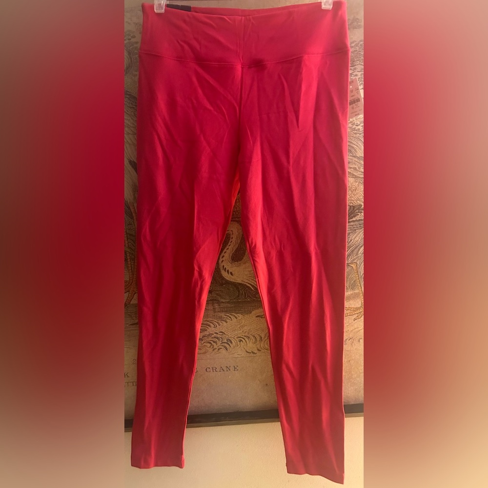 * New J crew Factory Vibrant Red Leggings SZ Medium *